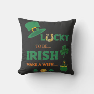 Almofada Sortudo irlandês faz um desejo