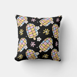 Almofada Sorvete Floral Doce – Padrão Caprichoso de Verão 