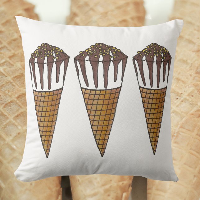Almofada Sorvete Noz Buddy Chocolate Cone (Ice cream cone pillow)