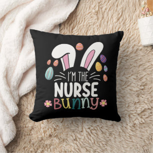 Almofada Sou a Nurse Bunny da Correspondência da Páscoa