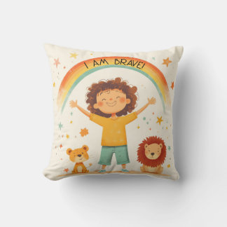 Almofada Sou Corajoso - Afirmação De Crianças