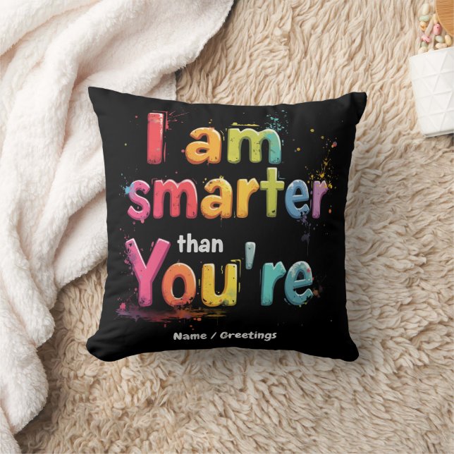 Almofada Sou Mais Inteligente do que Você é Engraçado Desig (Cobertor)
