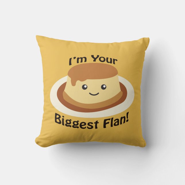 Almofada Sou o seu maior flan! (Frente)