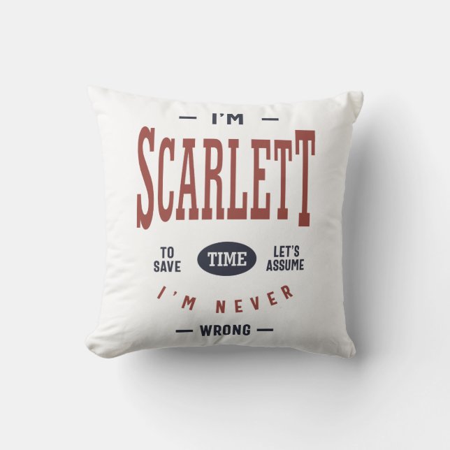 Almofada Sou Scarlett (Frente)
