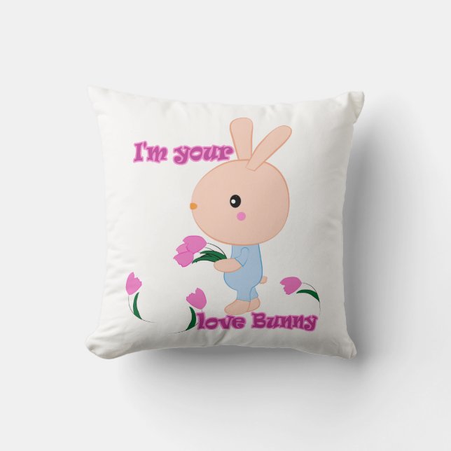Almofada Sou seu coelhinho favorito (Frente)