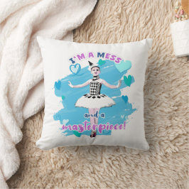 Almofada Sou uma Mess e uma Ballerina