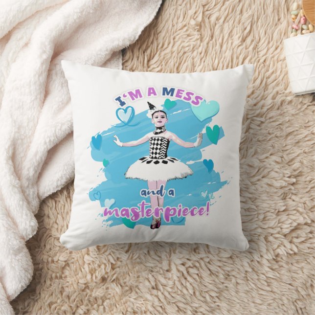 Almofada Sou uma Mess e uma Ballerina (Cobertor)