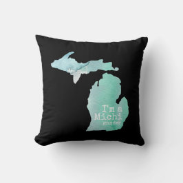 Almofada Sou uma Silhouette Michigander Michigan
