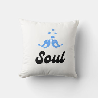 Almofada Soul Birds Cute Throw Pillow