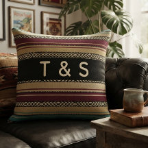 Southwestern Aztec Tribal Geometric Custom Initial