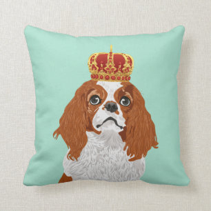 Almofada Spaniel de rei Charles descuidado para amantes do
