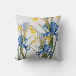 Almofada Spanish iris by Pierre-Joseph Redouté