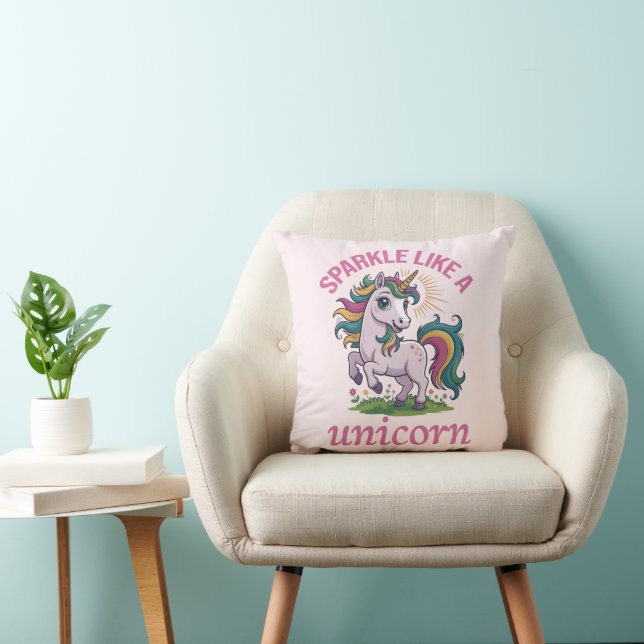 Almofada Sparkle como um unicórnio (Cadeira)