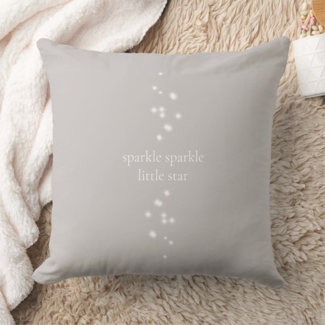 Almofada Sparkle Sparkle Little Star Silver Cinza (Cobertor)