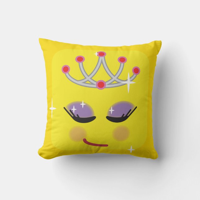 Almofada Sparkly Princess Emoticon (Frente)