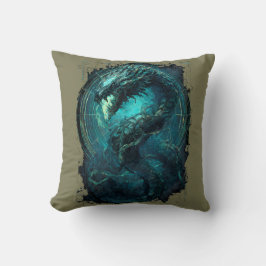 Almofada Spectral Coil Cyberpunk Serpent Dark Art