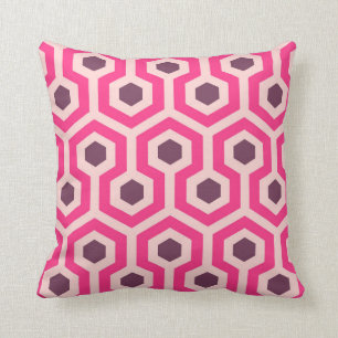 Almofada SPHEX CUBES GEO berinjela rosa quente