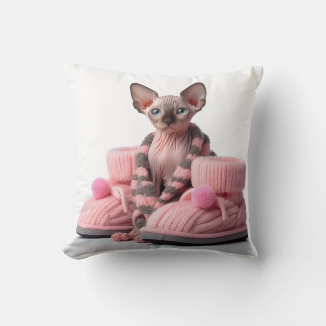 Almofada sphinx kitten with socks (Frente)