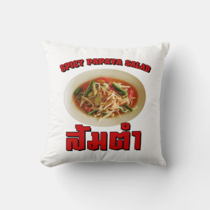 Almofada Spicy Papaya Salad [Som Tam] ... Comida tailandesa