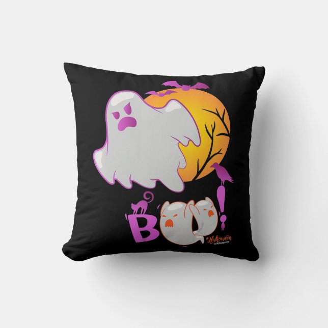 Almofada Spider Gift Boo Ghost Bats Spider Halloween (Frente)