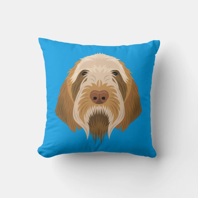 Almofada Spinone azul Italiano (Frente)