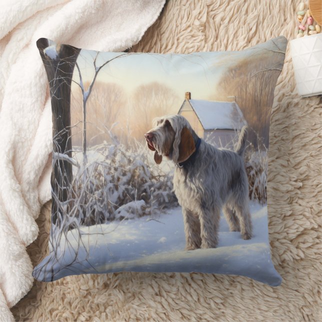 Almofada Spinone Italiano Let It Snow Natal (Cobertor)