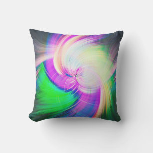 Almofada SPIRALFLUO - Fratura Moderna Colorida Psicedélica