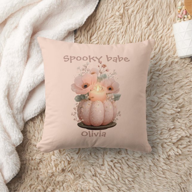 Almofada Spooky Babe Pumpkin para Meninas (Cobertor)