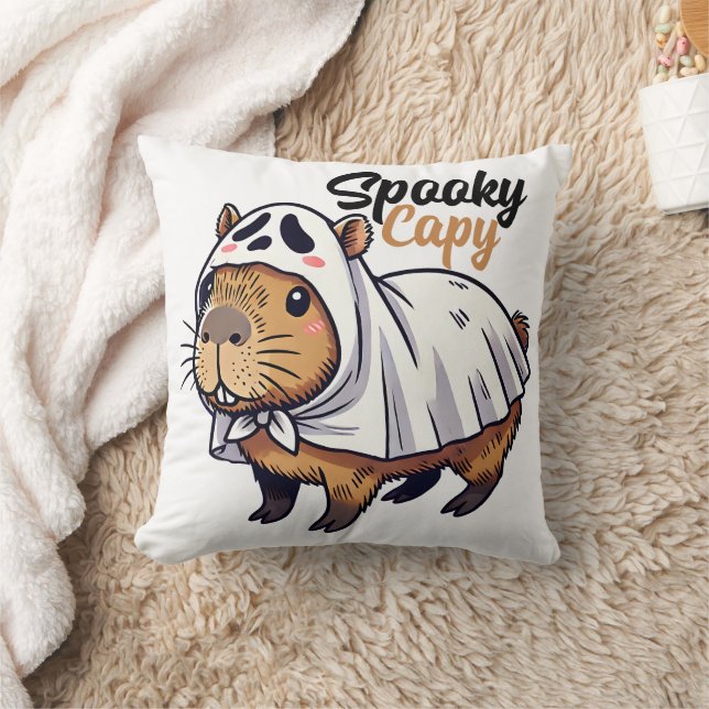Almofada Spooky Capy Cute Halloween (Cobertor)