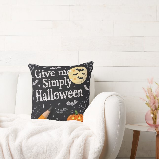 Almofada Spooky Cute Pumpkin & Ghost Design (Sofá)