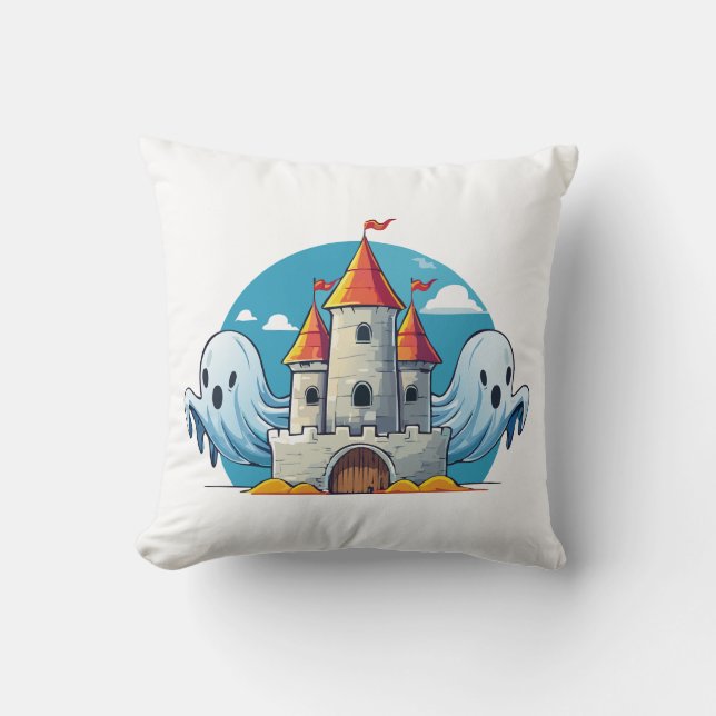 Almofada spooky house and ghost (Frente)