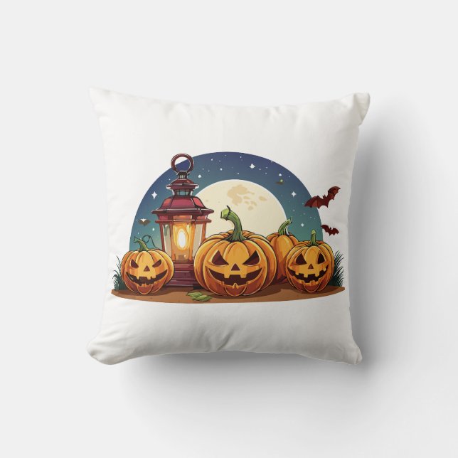 Almofada Spooky pumpkins (Frente)