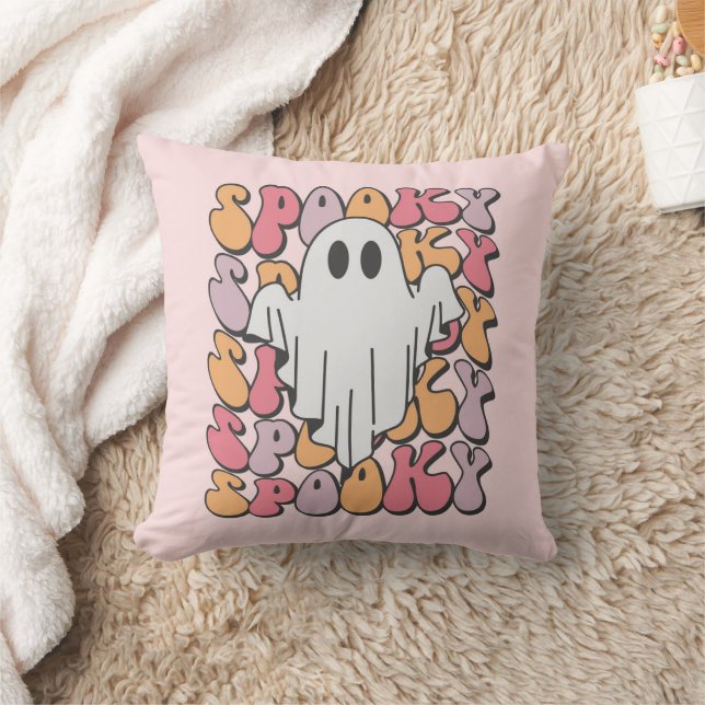 Almofada Spooky Retro Ghost (Cobertor)