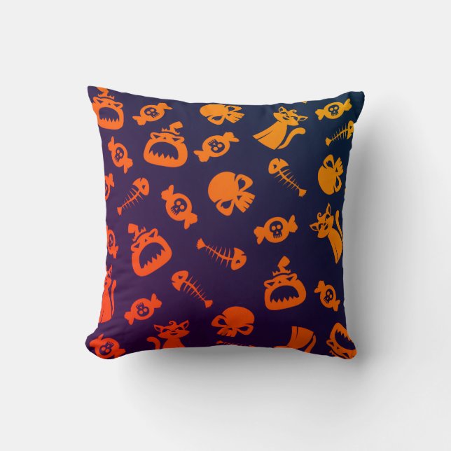Almofada Spooky Seamless Pattern C (Style: 1) (Frente)