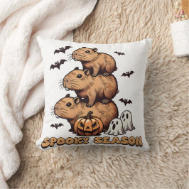 Almofada Spooky Season Capybara Halloween Travesseiro decor