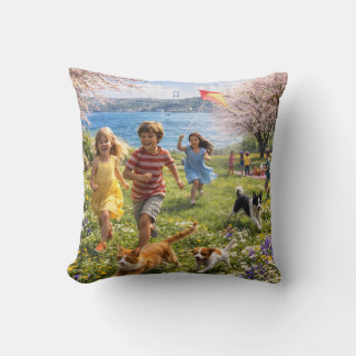 Almofada Spring Joy by the Sea Throw Pillow