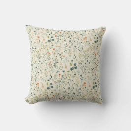 Almofada Spring Wildflower Meadow Throw Pillow