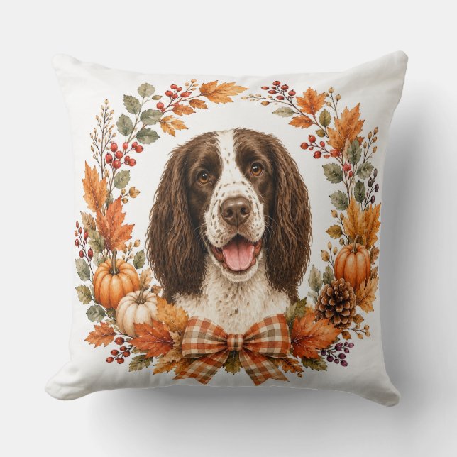 Almofada Springer Spaniel Outono (Frente)