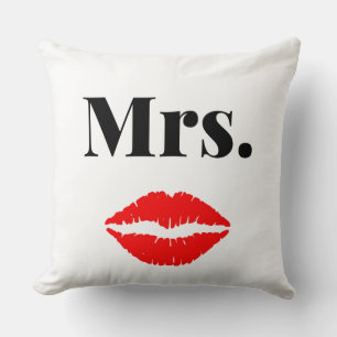 Almofada Sr. e Sra.   jogador de casais elegante e moderno