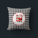 Almofada Sr. e Sra. Papai Noel Travesseiro decorativo Perso<br><div class="desc">Uma bela mão desenhou o Sr. e a Sra. Claus desde (adicionar data) o travesseiro de Natal personalizado para recém-casados ou presente de inauguração.</div>
