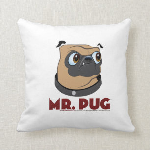 Almofada Sr. Pug e Sr. O outro travesseiro do Pug