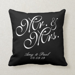 Almofada Sr&Sra.Personalizar Preto