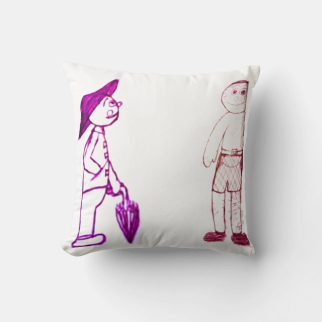 Almofada Sr. Umbrella e seu amigo (Frente)