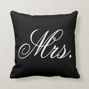 Almofada Sra. Newlywed Elegante Casamento Descansar