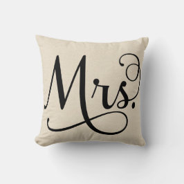 Almofada Sra. roteiro preto de |