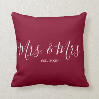 Almofada Sra. & Travesseiro decorativo para o aniversário d