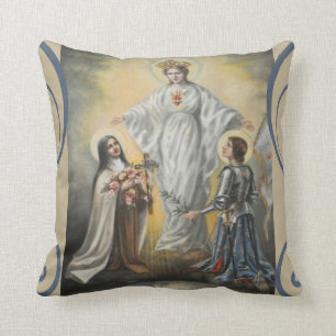 Almofada St. Joana da Virgem Maria do St. Therese do arco