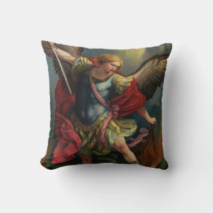Almofada St Michael o travesseiro decorativo do arcanjo