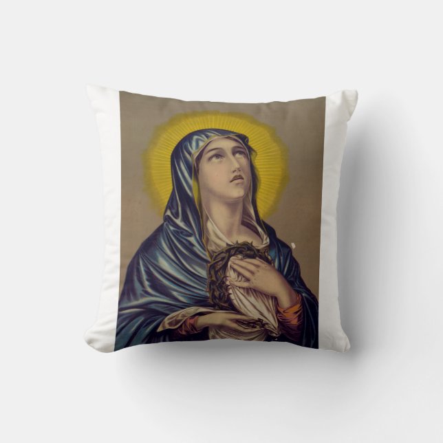 Almofada Stabat Mater Nossa Senhora das Dores Arte Devocion (Frente)