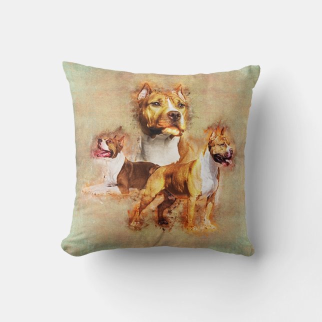 Almofada Staffordshire Terrier americano - Amstaff (Frente)